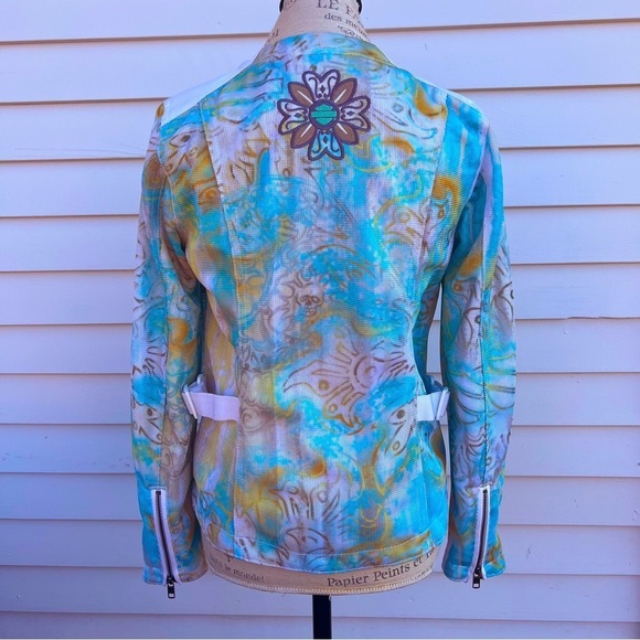 HARLEY-DAVIDSON Los Cabos White Mesh Functional Reflective Riding Jacket Sz S - Picture 12 of 16